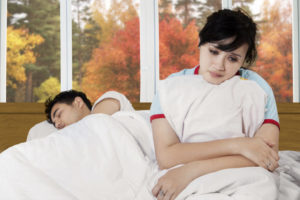 Comfort Woman Having Sleeping Discomfort Autumn Shutterstock 302171324